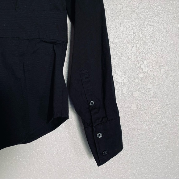 Express Design Studio Black Button Down Shirt - Size S - Picture 4 of 4